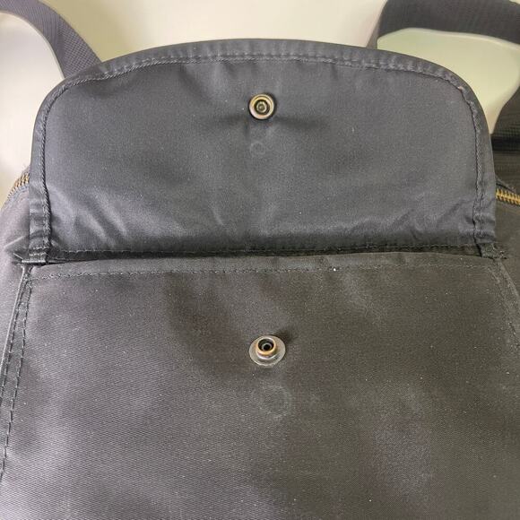 Vintage 90s GAP Black Nylon Zip Closure Square Backpack 9" x 9" - Picture 9 of 15